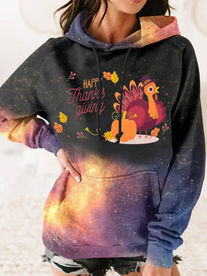 3D Cartoon Print Hoodie