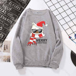 Funny Christmas Cat Friends Sweatshirt