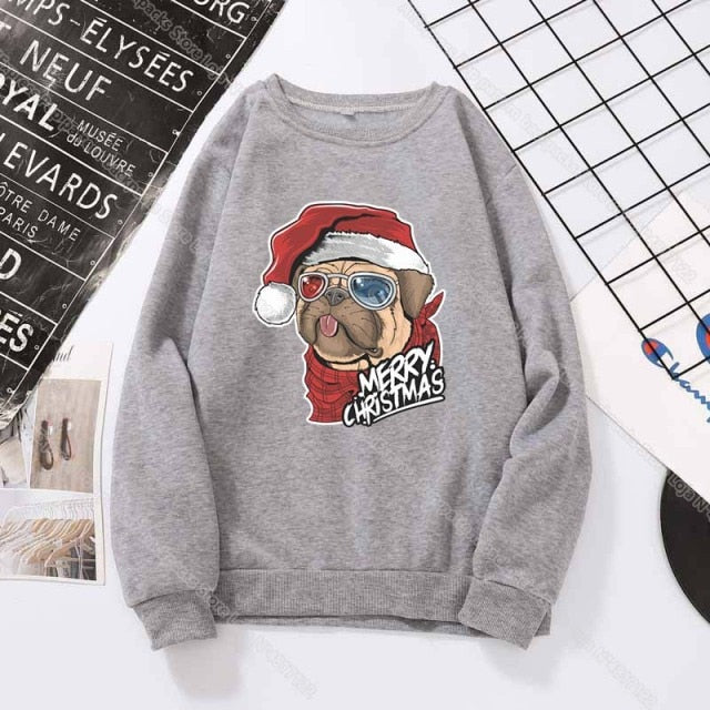 Funny Christmas Cat Friends Sweatshirt